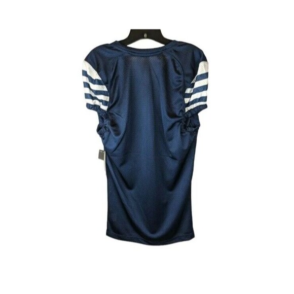 Adidas Football Shirt  Men's Size S  NWT  Climalite Audible Jersey  7379A  Navy - Picture 3 of 6